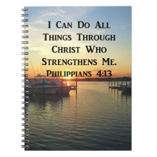 CADERNO ESPIRAL SCRIPTURE 4:13 DOS FILIPÍPCIOS DE RETIRADA