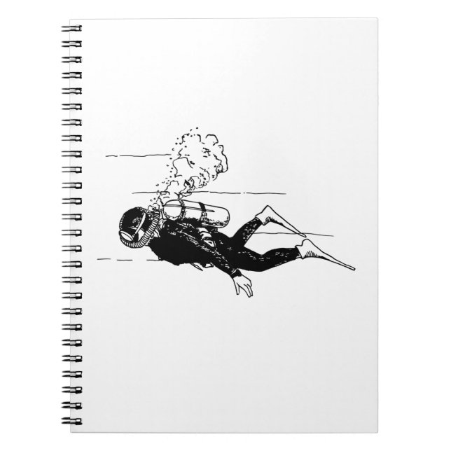 Caderno Espiral Scuba Diver (Frente)
