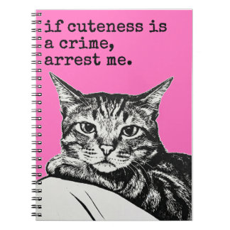 Caderno Espiral Se Cuteza é Crime