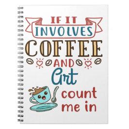 Caderno Espiral Se Envolve Café e Arte Conte-Me