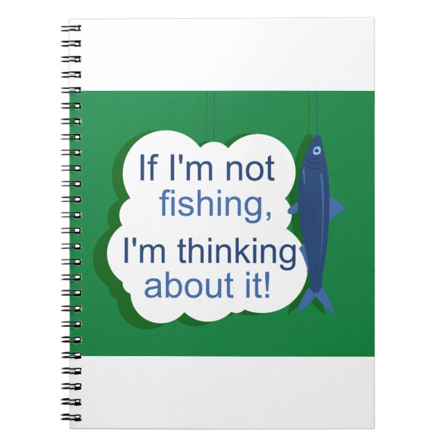 Caderno Espiral Se eu não estiver pescando (Frente)