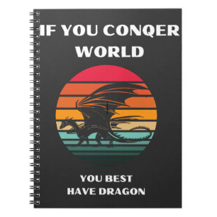 Caderno Espiral se você conquistar o mundo, é melhor você ter drag