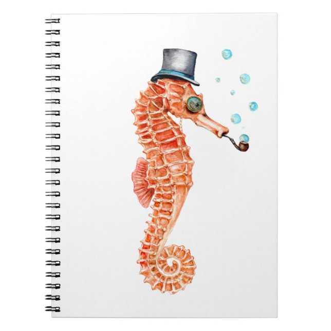 Caderno Espiral Seacavalo Steampunk (Frente)