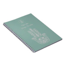 Seafoam Green Yoga Studio Hamsa Personalizável