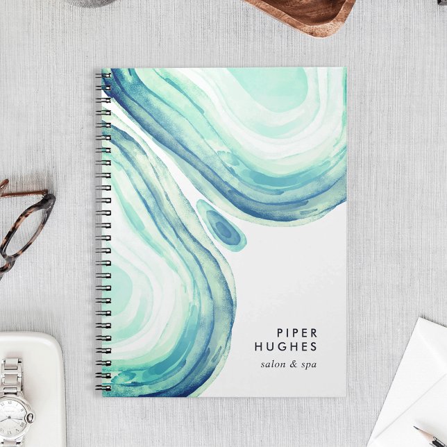 Caderno Espiral Seaglass Geode (Criador carregado)