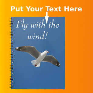 Caderno Espiral Seagull de Fotos Azul Moderno