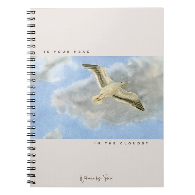 Caderno Espiral Seagull in the clouds (Frente)