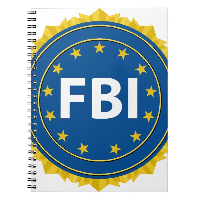Caderno Espiral Seal do FBI (Frente)