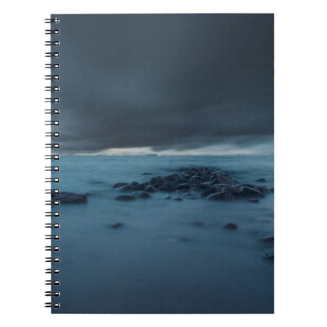 Caderno Espiral Seascape dramático (Frente)