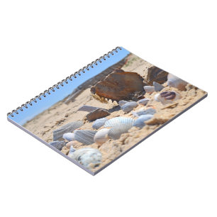 Caderno Espiral Seashells on the Beach por Shirley Taylor