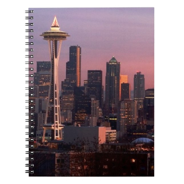 Caderno Espiral Seattle do parque do Kerry (Frente)