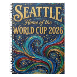 Caderno Espiral Seattle Home of the World Cup 2026 Soccer Moody