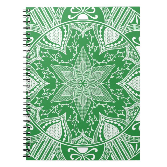 Caderno Espiral Seaweed Mandala (Frente)