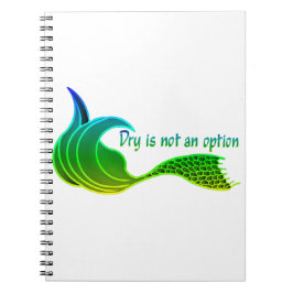 Caderno Espiral Seco Não É Uma Opção em tons de verde
