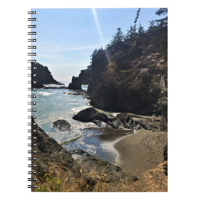 Caderno Espiral Secret Beach, Samuel H. Boardman, Oregon (Frente)
