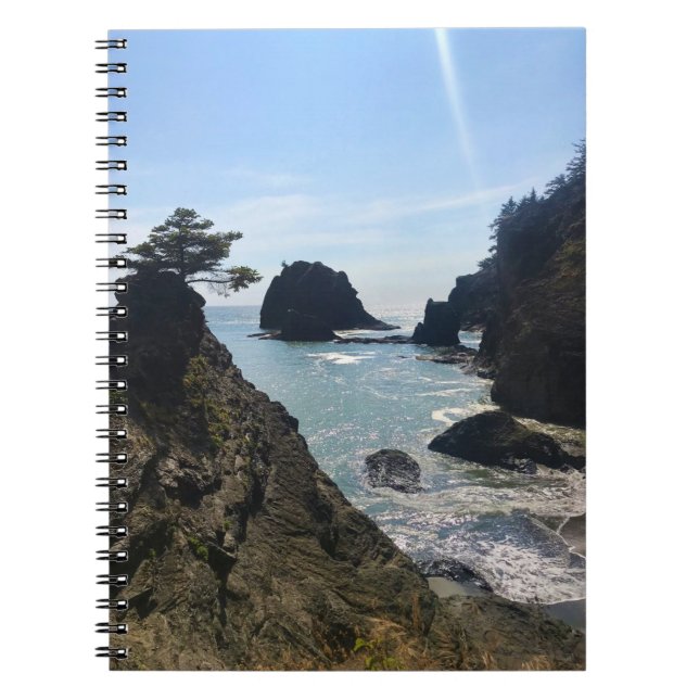 Caderno Espiral Secret Beach, Samuel H. Boardman, Oregon (Frente)