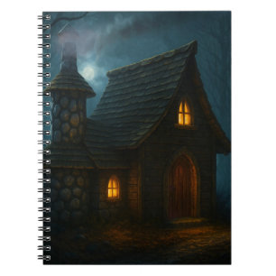 Caderno Espiral Segredos da Casa das Bruxas na Floresta