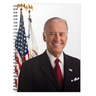 Caderno Espiral segundo Senador Joe Biden Retrato