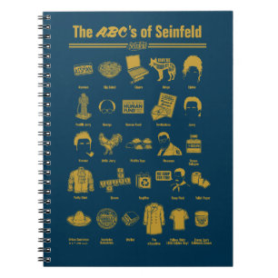 Caderno Espiral Seinfeld   A ABC de Seinfeld Infographics