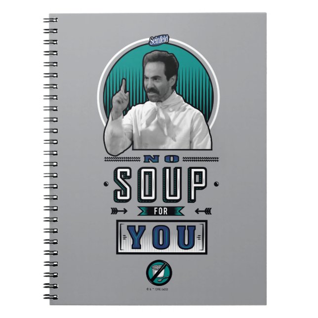 Caderno Espiral Seinfeld | No Soup For You Graphic (Frente)