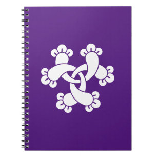 Caderno Espiral Seis cravos entrelaçados