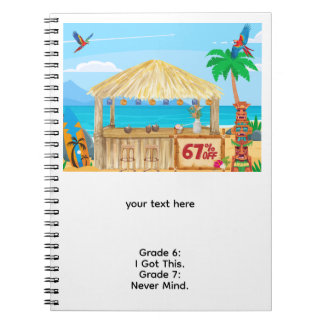 Caderno Espiral seis sete meme volta às aulas
