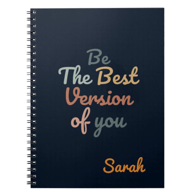 Caderno Espiral Seja a melhor versão de você (Frente)