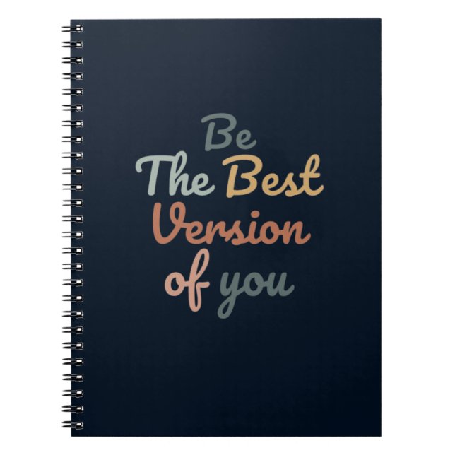 Caderno Espiral Seja a melhor versão de você (Frente)