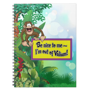 Caderno Espiral Seja agradável a mim que eu sou fora do Valium!