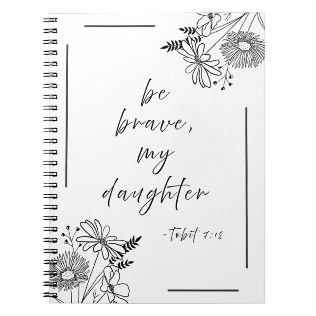 Caderno Espiral Seja corajoso - Notebook espiral (Frente)