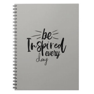 Caderno Espiral Seja inspirado na citação do dia a dia
