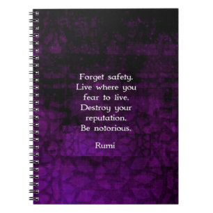 Caderno Espiral Seja notório Rumi Inspiration Cote