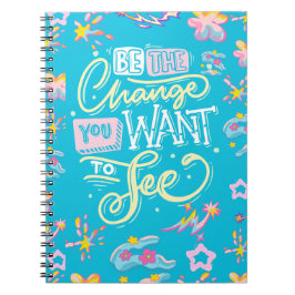 Caderno Espiral Seja o notebook de mudança