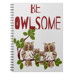 Caderno Espiral Seja Owlsome