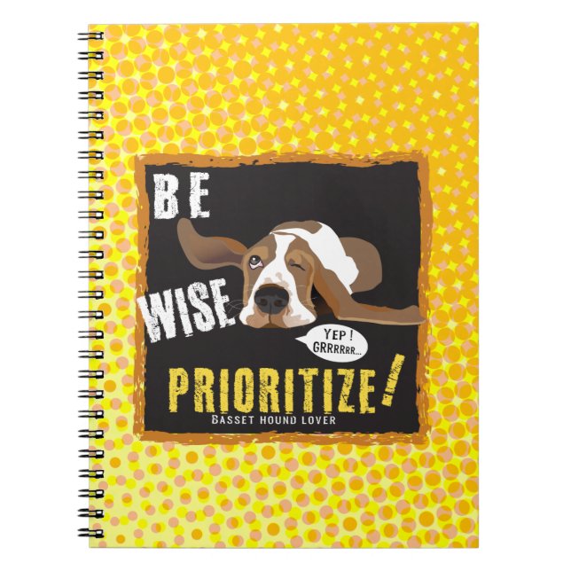 Caderno Espiral Seja Sábio, Prioritize! (Frente)