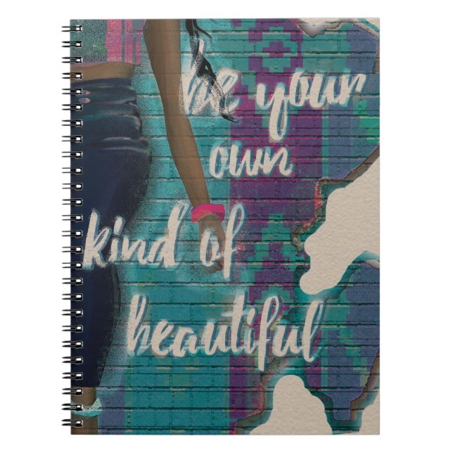 Caderno Espiral Seja Seu Próprio Tipo Bonito (Frente)