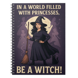 Caderno Espiral Seja um notebook de fotos espiral de bruxas