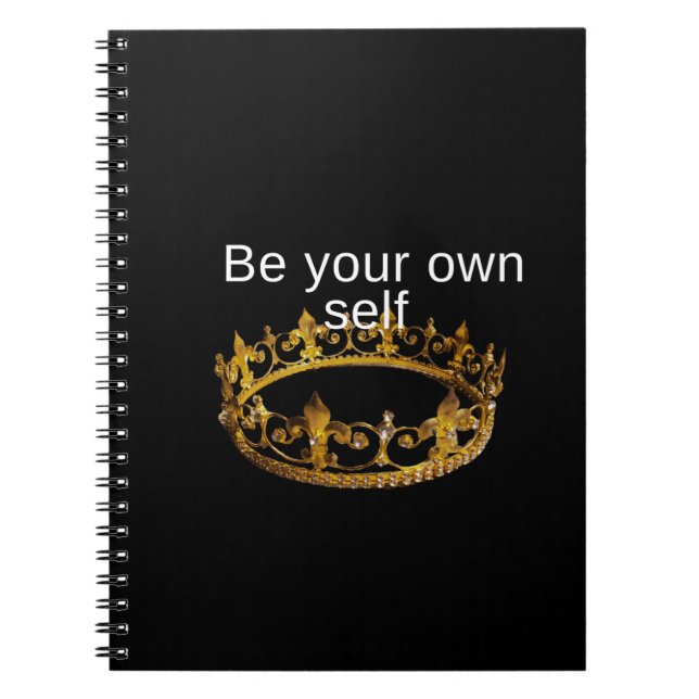 Caderno Espiral Seja você mesmo (Frente)