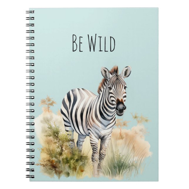 Caderno Espiral Seja Zebra Selvagem (Frente)
