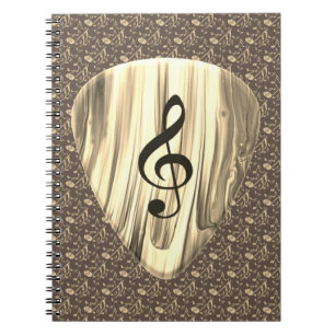Caderno Espiral Seleção de Violão de Nota de Música Personalizada