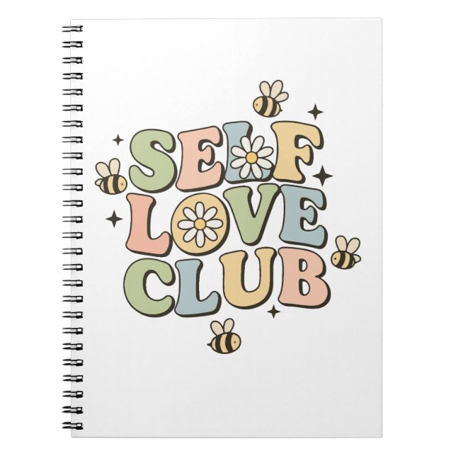 Caderno Espiral Self Love Club - Mental Health Matters (Frente)