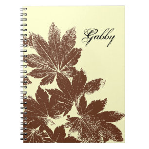Caderno Espiral Selo da folha de bordo de Brown