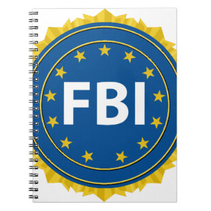 Caderno Espiral Selo do FBI