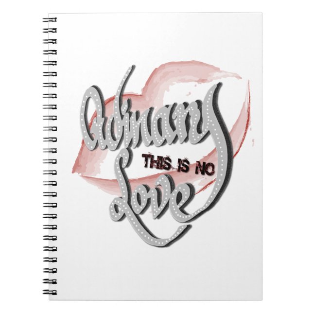 Caderno Espiral Sem Amor Comum, Notebook (Frente)