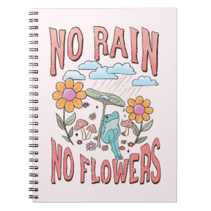 Caderno Espiral Sem Chuva Sem Flor - Floral Inspirador