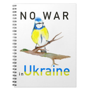 Caderno Espiral Sem guerra de aves aquáticas na Ucrânia Tote Bag