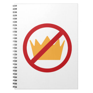 Caderno Espiral SEM KINGS! Branco Anti-Trump