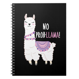 Caderno Espiral Sem Probllama Llama
