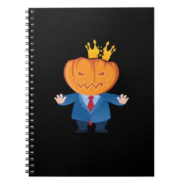 Caderno Espiral Sem Reis - Trumpkin Pumpkin Clássico (Frente)