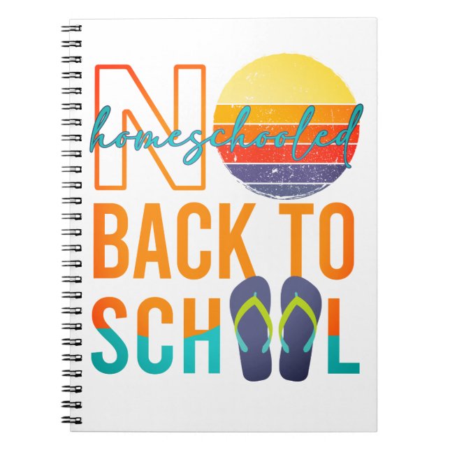 Caderno Espiral Sem retorno à escola - escolarizado em casa (Frente)